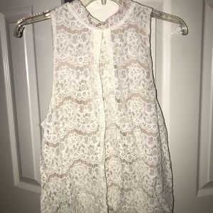 white lace blouse